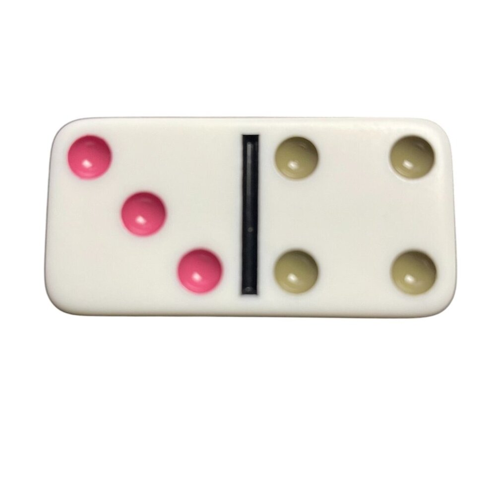 Double Twelve Dominoes Replacement Tile 3 4 Color Dot mq